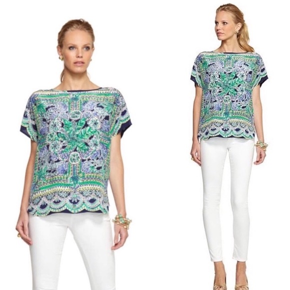 Blouse Designer By Lilly Pulitzer In Animal Print, Size: Xs